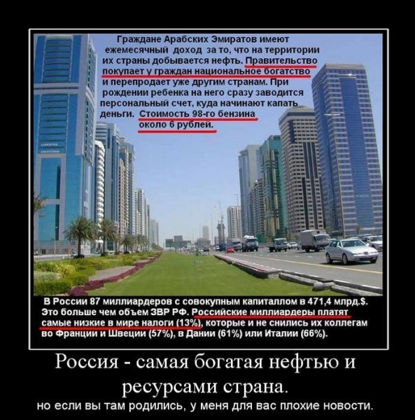 каждый россиянин имеет право на часть сверхдоходов от продажи нефти и газа
